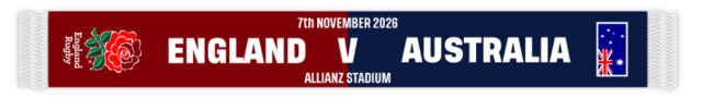 England H2H England v Australia Scarf 7th November 2026 Nations Championship
