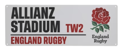 England Rugby Allianz Street Sign