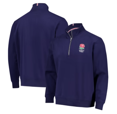 England Rugby Essentials Quarter Zip Top Navy 