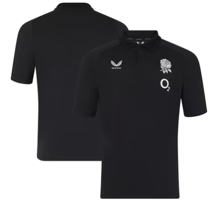 England Rugby Junior Adapt Polo Black