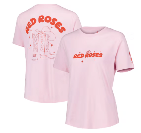 England Rugby Red Roses Cowboy Graphic Fitted T-Shirt Women's - 203284875