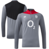 England Rugby 1/4 Zip Midlayer Top - Gray - Junior-Yth -201039819 Thumbnail