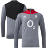 England Rugby 1/4 Zip Midlayer Top - Gray - Mens-201039815 Thumbnail