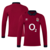 England Rugby Alternate Classic Long Sleeve Jersey 2024/25 - Red - Mens-201036536 Thumbnail