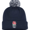 England Rugby Fleece Lined Pom Beanie Navy Thumbnail
