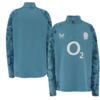 England Rugby Performance 1/4 Zip Midlayer Top Blue Junior - 202982008 Thumbnail