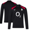 England Rugby Performance Midlayer Top Black Thumbnail