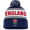 England Rugby Slope Cuffed Pom Knit Beanie - Navy-One Size Only-200967461 Thumbnail