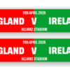 England Women's Six Nations 2026 Red Roses v Ireland Scarf  Thumbnail